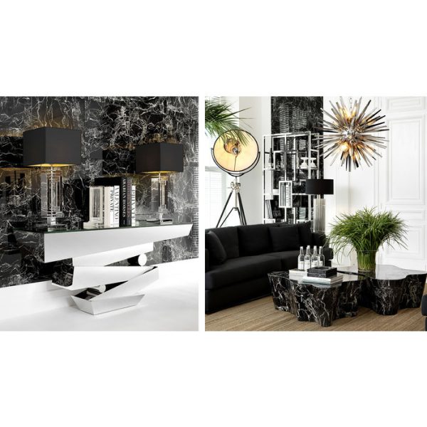 Журнальный столик   Sceptre  с имитацией мрамора — изображение 4