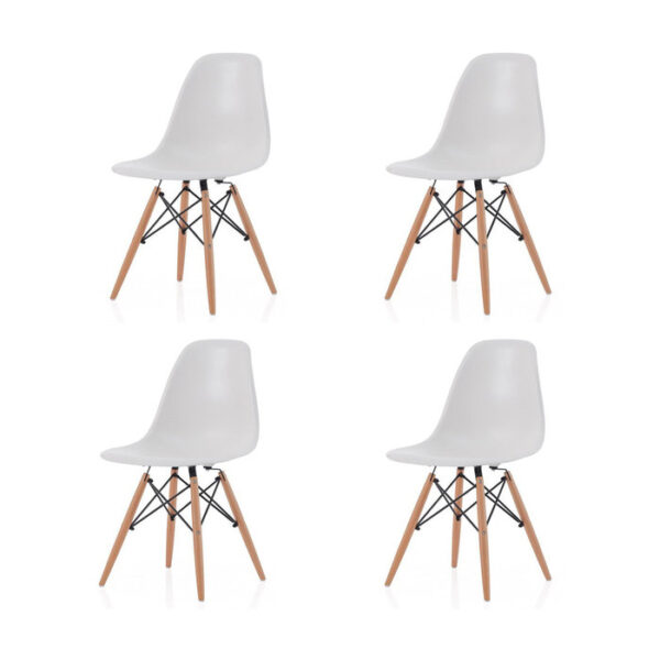Набор из шести стульев с зеленым прозрачным сидением фото и цена, купить