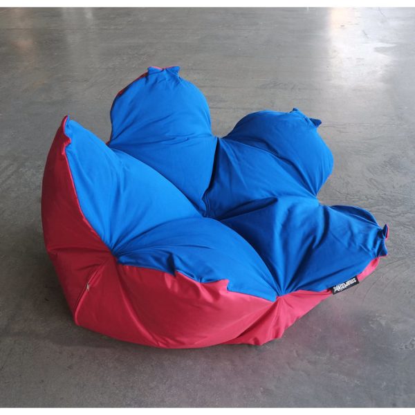 Кресло-мешок Цветок L Tempotest Blue on Red — изображение 2