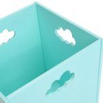 Деревянный ящик для игрушек бирюзовый с облачком — изображение 6