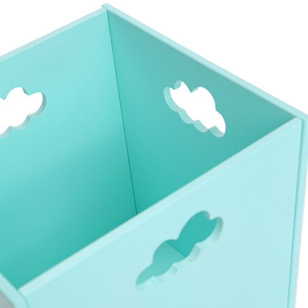 Деревянный ящик для игрушек бирюзовый с облачком — изображение 6