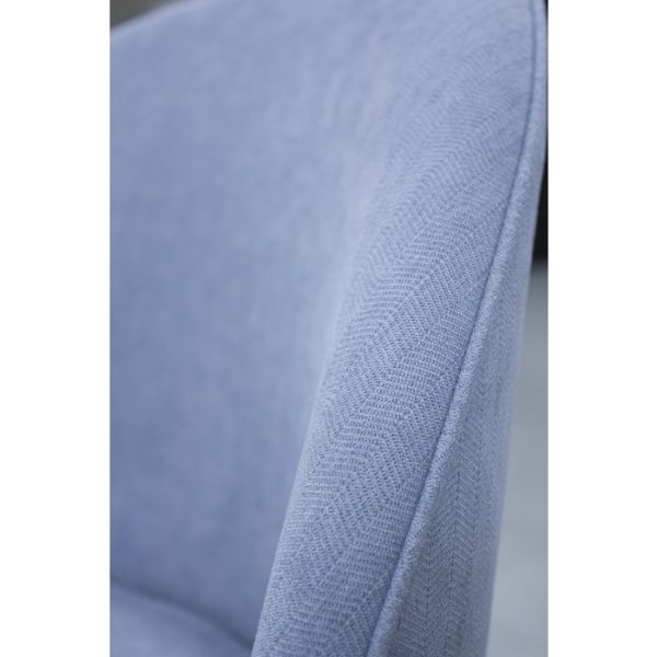 Голубой стул Томас с мягким сидением — изображение 5