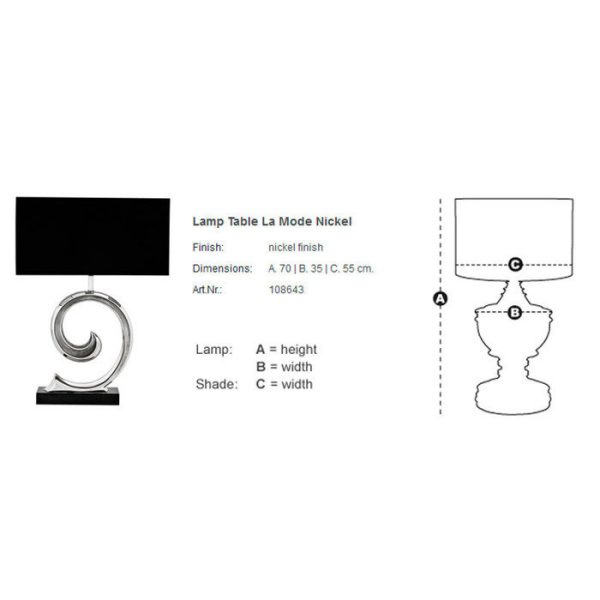 Настольная лампа  La Mode — изображение 5