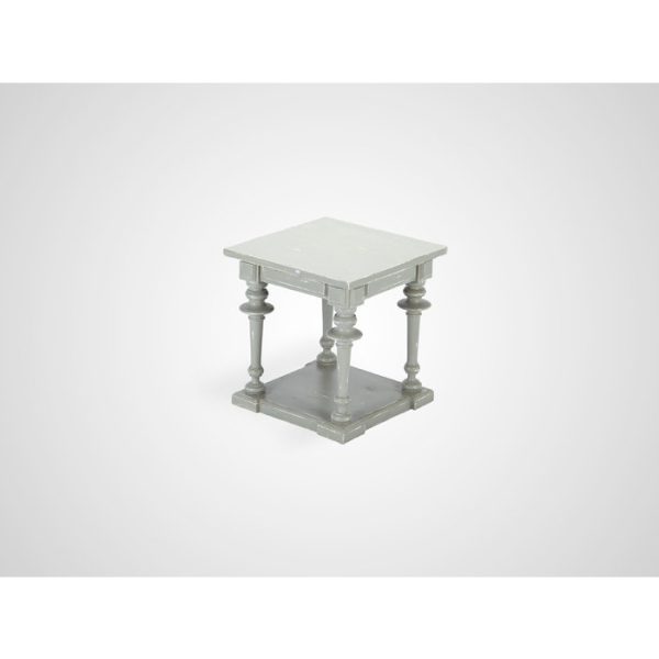 Ламповый столик на резных ножках из дерева махагони 61x58x58 см — изображение 2