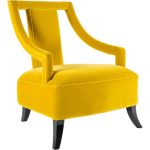 Стул Adora с подлокотниками желтый — изображение 3