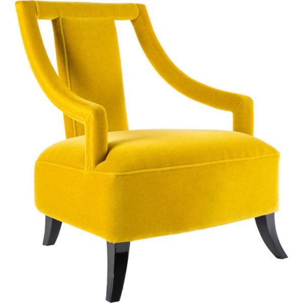 Стул Adora с подлокотниками желтый — изображение 3