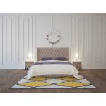 Кровать Wing-2 200x200 см Велюр Серый — изображение 7