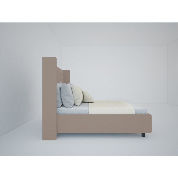 Кровать Wing-2 200x200 см Велюр Серый — изображение 6