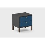 Прикроватная тумбочка Latitude SAGA HORDUR COLORED BODY черного цвета