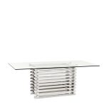 Обеденный стол Eichholt Destro со стеклянной столешницей