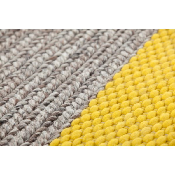 2381product_gallery_photo_8196d3a5-0506-4623-933b-4c6472824cc4.jpg Ковер GAN Plait желтый из 100 % шерсти 160х160 см — изображение 3