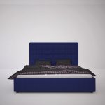 Кровать Elizabeth 200х200 Велюр Синий — изображение 6