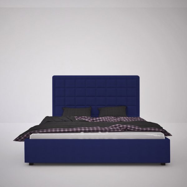 Кровать Elizabeth 200х200 Велюр Синий — изображение 6
