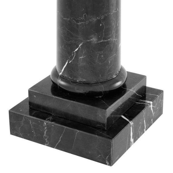 Настольная лампа  Kensington на основании из мрамора и черным абажуром  — изображение 4
