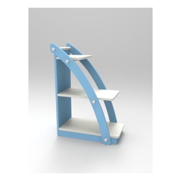 Стеллаж Парус К8 Пастельно-бирюзовый — изображение 9