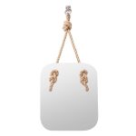 Зеркало с подвеской из каната