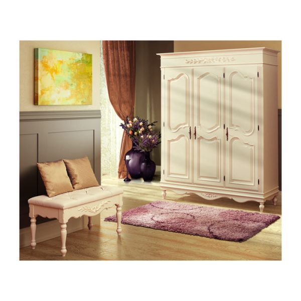 Шкаф трехстворчатый Снежный Прованс — изображение 4