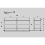 Тумба под ТВ Latitude SAGA ARNO SET 002 желтого цвета — изображение 2