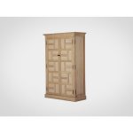 Винный шкаф из массива дуба 171х110х47 см