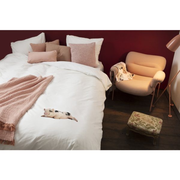 Комплект постельного белья Поросенок белый 150х200 — изображение 5