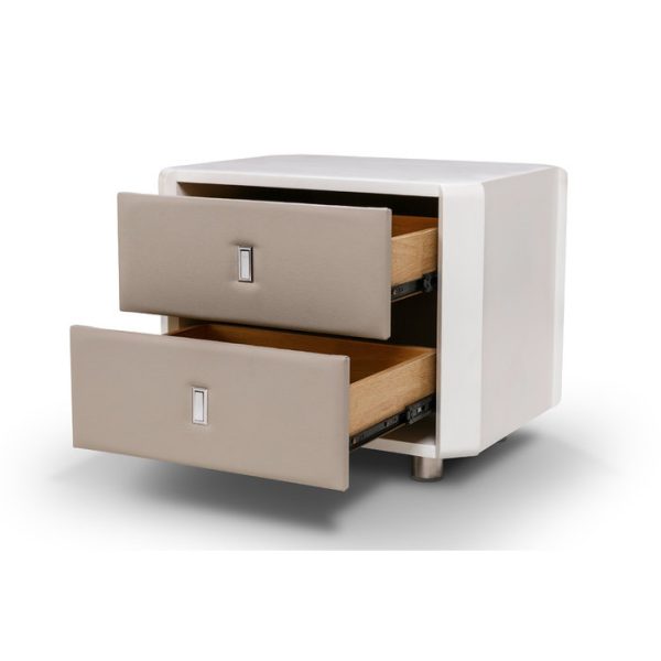 Тумба Prince из кожи и массива дуба — изображение 3