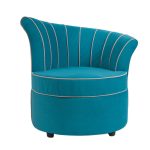 Кресло Shell из велюра цвета морской волны