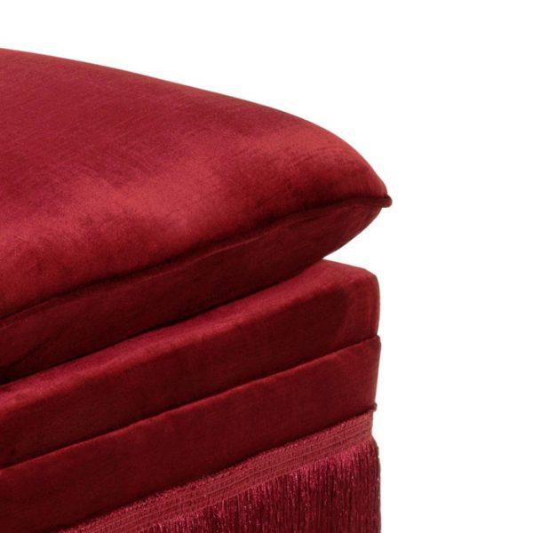 Кресло  Boucheron обтянуто тканью красного цвета — изображение 6