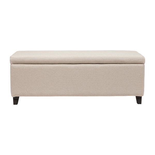 Оттоманка Dean Upholstered Storage   Белый Лен — изображение 3