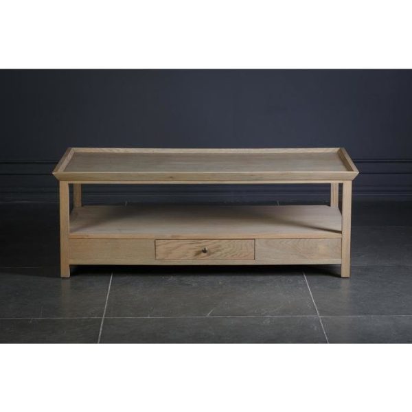 Столик журнальный с ящиком из массива дуба — изображение 2