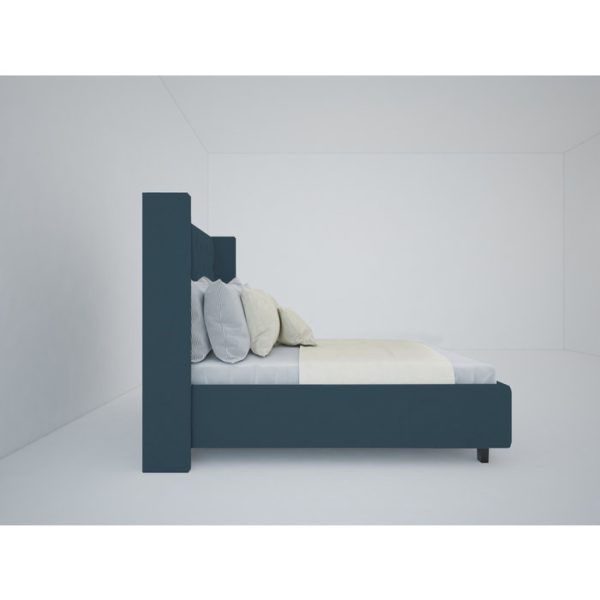 Кровать Wing-2 140x200 см Велюр Морская волна — изображение 6