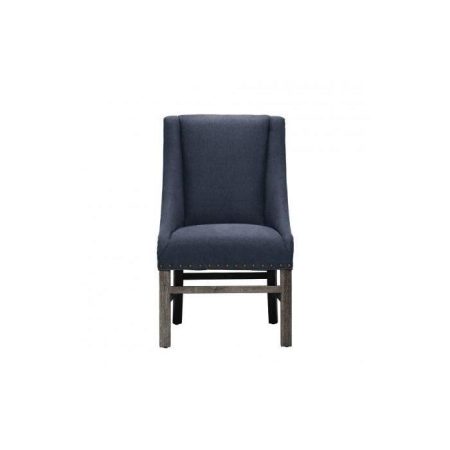 стул с мягкой обивкой New Indigo Trestle