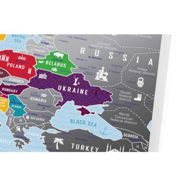 Карта travel map silver europe — изображение 19