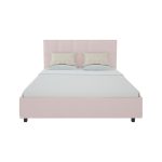 Кровать Royal Black 180х200 см Велюр Пыльная роза