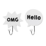 НАБОР ИЗ 2 КРЮЧКОВ Bloomingville «OMG&HELLO» — изображение 2