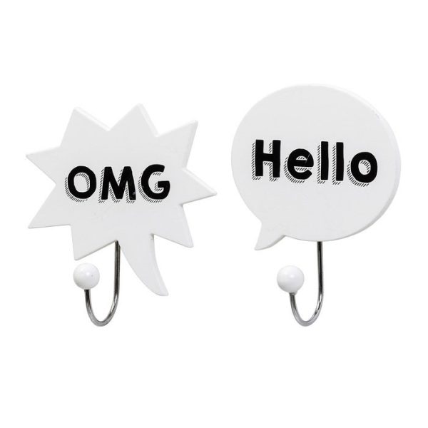 НАБОР ИЗ 2 КРЮЧКОВ Bloomingville «OMG&HELLO» — изображение 2