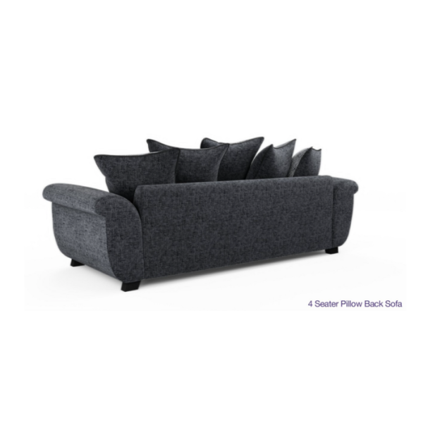 Диван двухместный черный — изображение 2