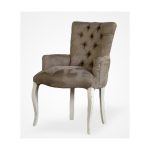 Кресло из массива дерева и ткани