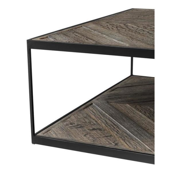 Журнальный столик  La Varenne со столешницей и полкой из дерева — изображение 3