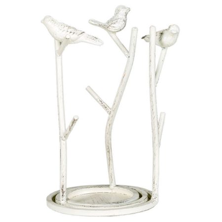 Кашпо «Ажони» белый антик L