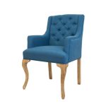 стул с мягкой обивкой Deron blue — изображение 4