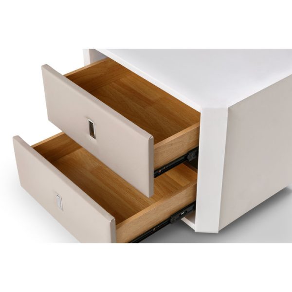 Тумба Prince из кожи и массива дуба — изображение 4