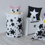 Тканевая корзина Black Stars из 100% хлопка — изображение 3