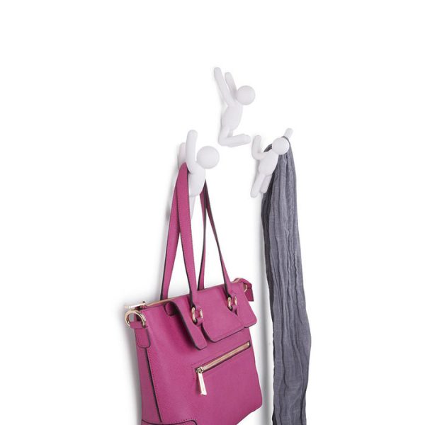 Вешалки-крючки Umbra buddy 3 шт. белые — изображение 2