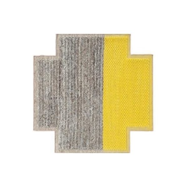 2419product_gallery_photo_8722c058-030f-46e2-aa85-3ac248fc8e9d.jpg Ковер GAN Plait желтый из 100 % шерсти 160х160 см — изображение 1