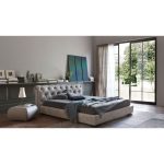 Кровать Letto GM 22 с обивкой из экокожи или велюра 200х200 см