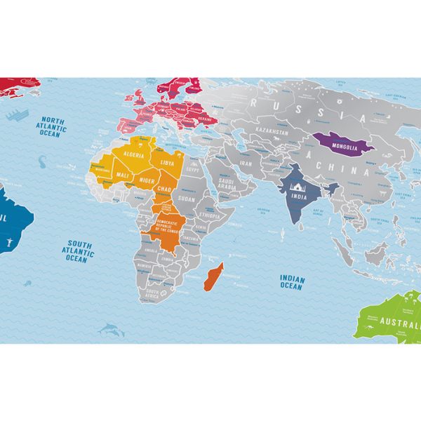 Карта travel map silver world — изображение 22