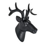 Декоративная голова оленя Чёрная