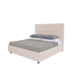 Кровать Royal Black Светло-бежевая 200х200 см