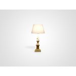 Настольная Лампа на резной ножке из дерева махагони