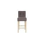 Барный стул  TIJMEN BARCHAIR TAUPE, OAK NATURE LEGS